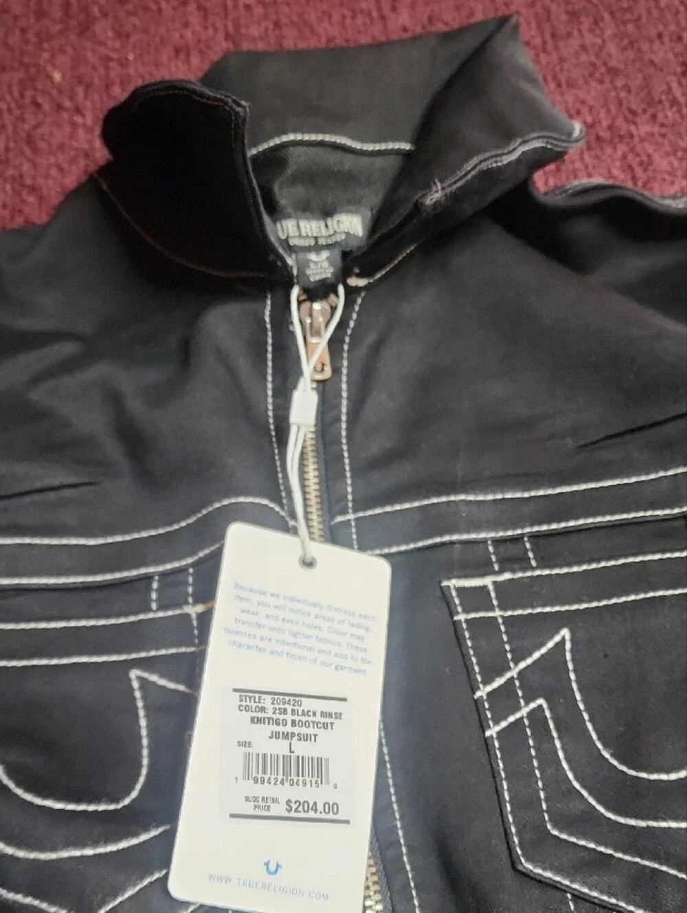 True Religion Jump Suit